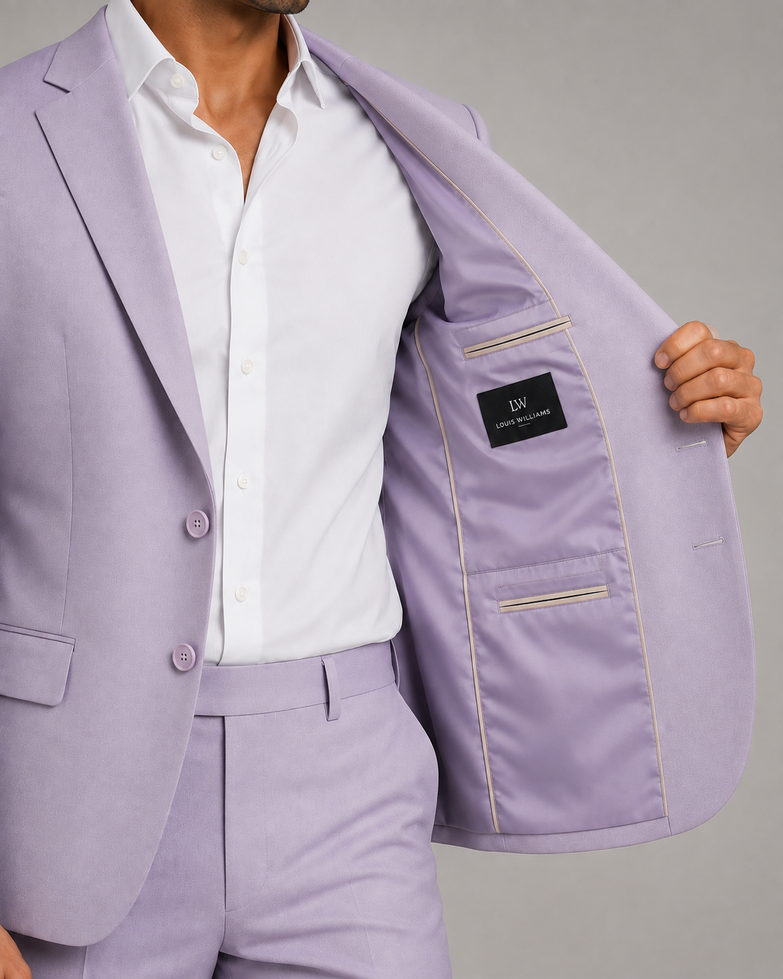 Lavender Single Breasted Blazer
