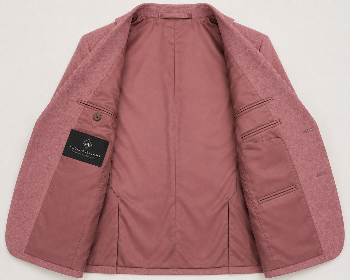 THE UNEXPECTED INVITE — Dusty Rose Single-Breasted Blazer