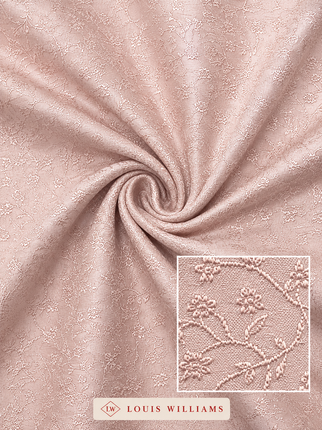 FIRST BLOOM — Blush Pink Jacquard Jodhpuri