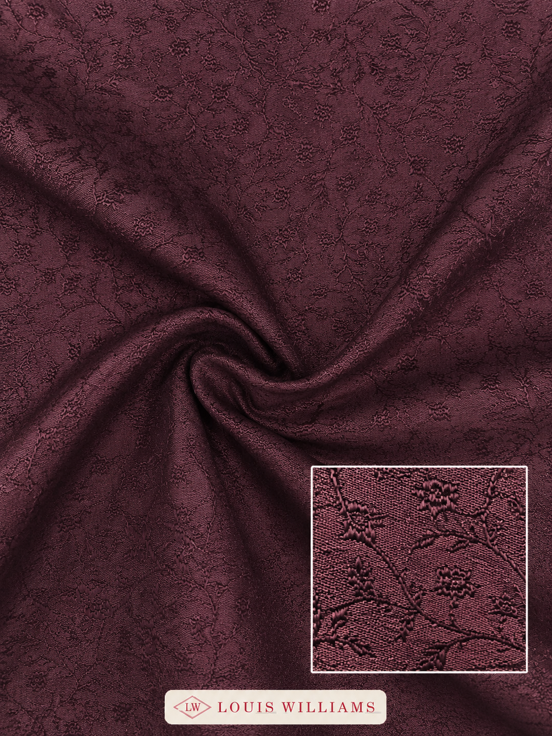 DEEP PLUM — Tonal Jacquard Jodhpuri
