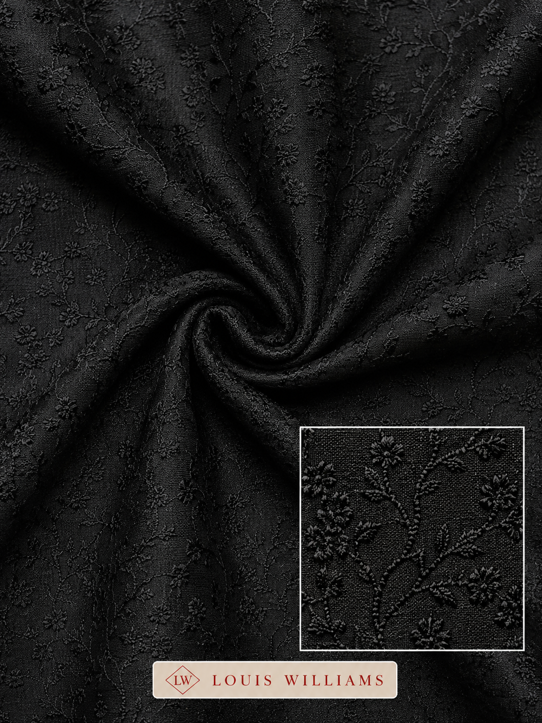 MIDNIGHT HERITAGE — Black Embroidered Jodhpuri