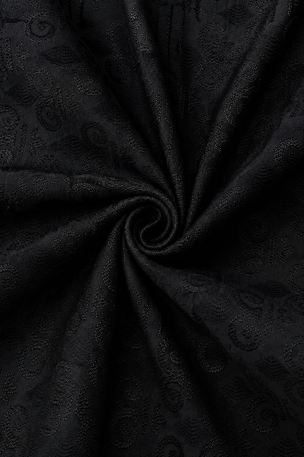 FTER DARK — Black Woven Jodhpuri Suit