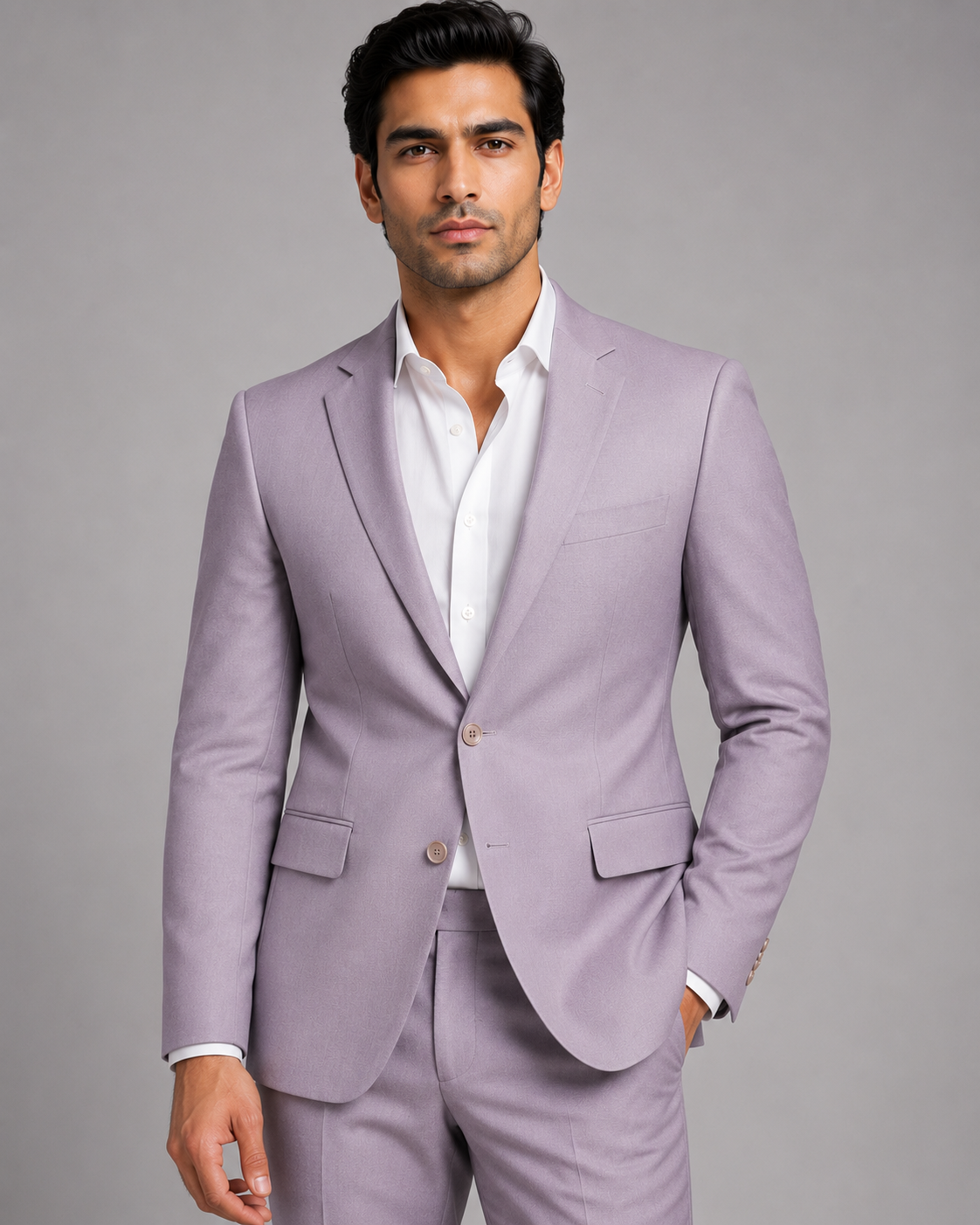 Lavender Single Breasted Blazer