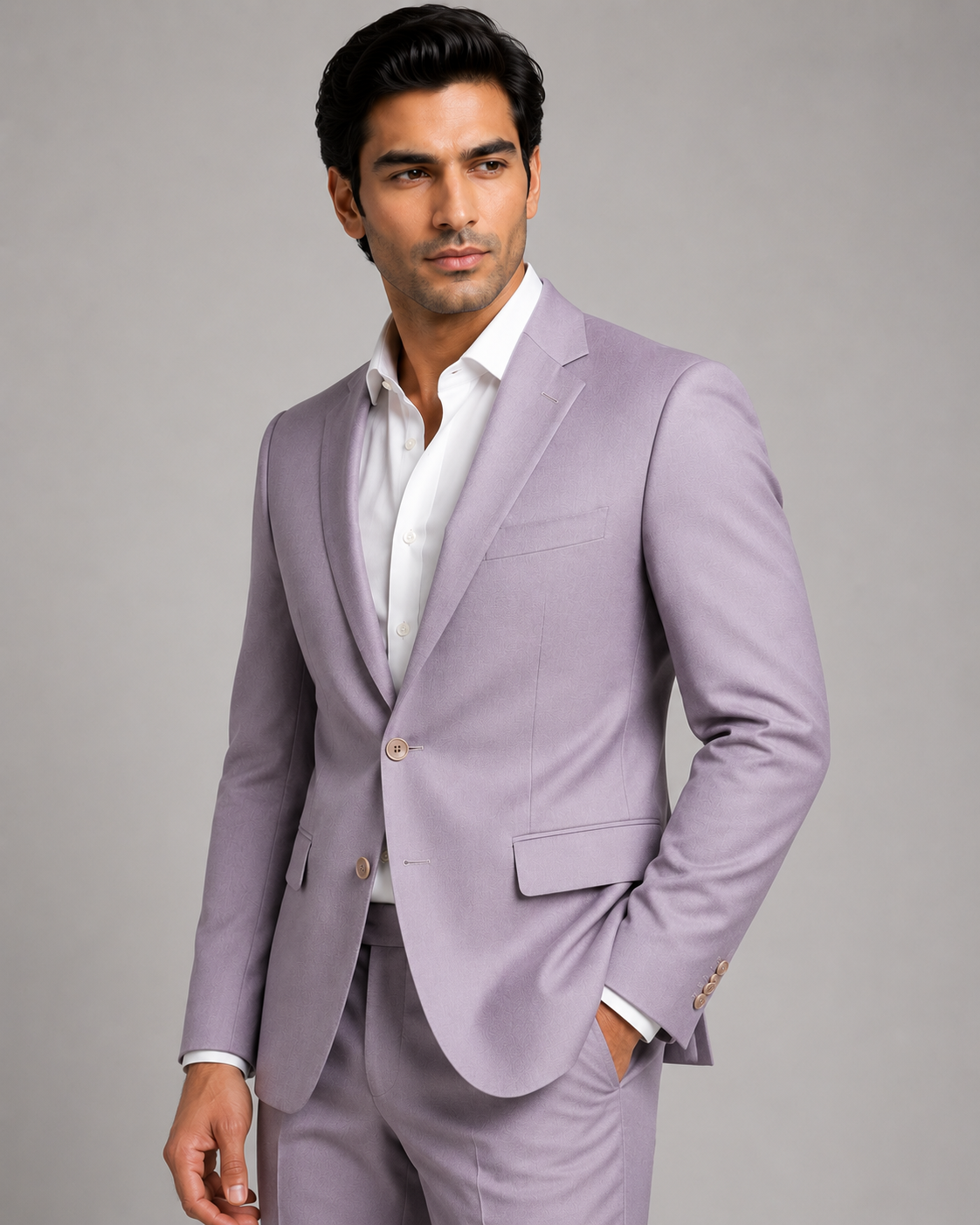 Lavender Single Breasted Blazer