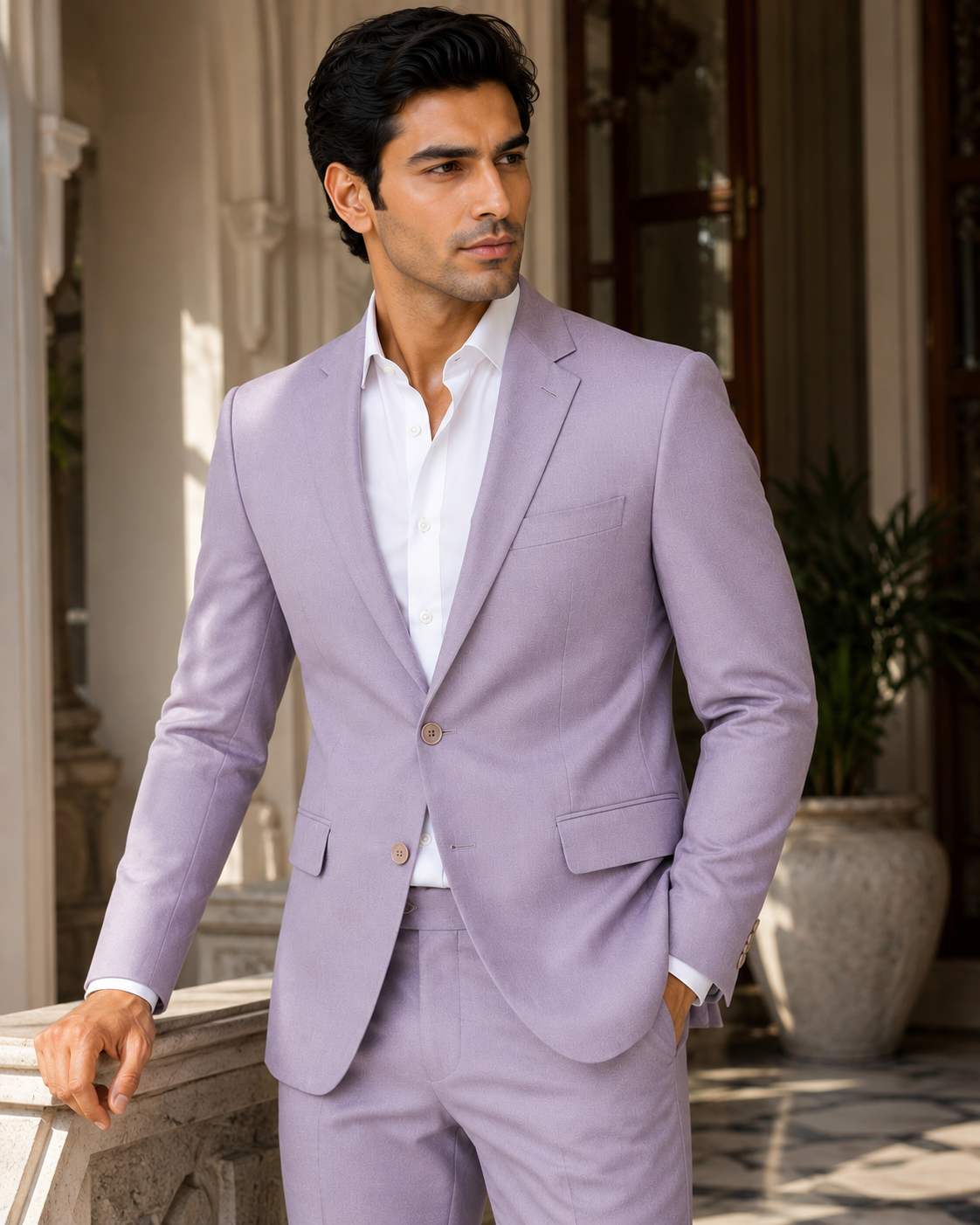 Lavender Single Breasted Blazer