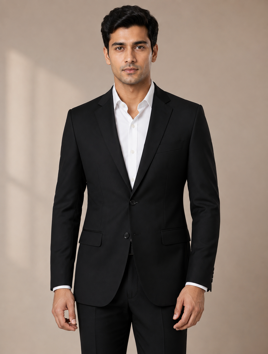 BEFORE MIDNIGHT — Black Single-Breasted Blazer