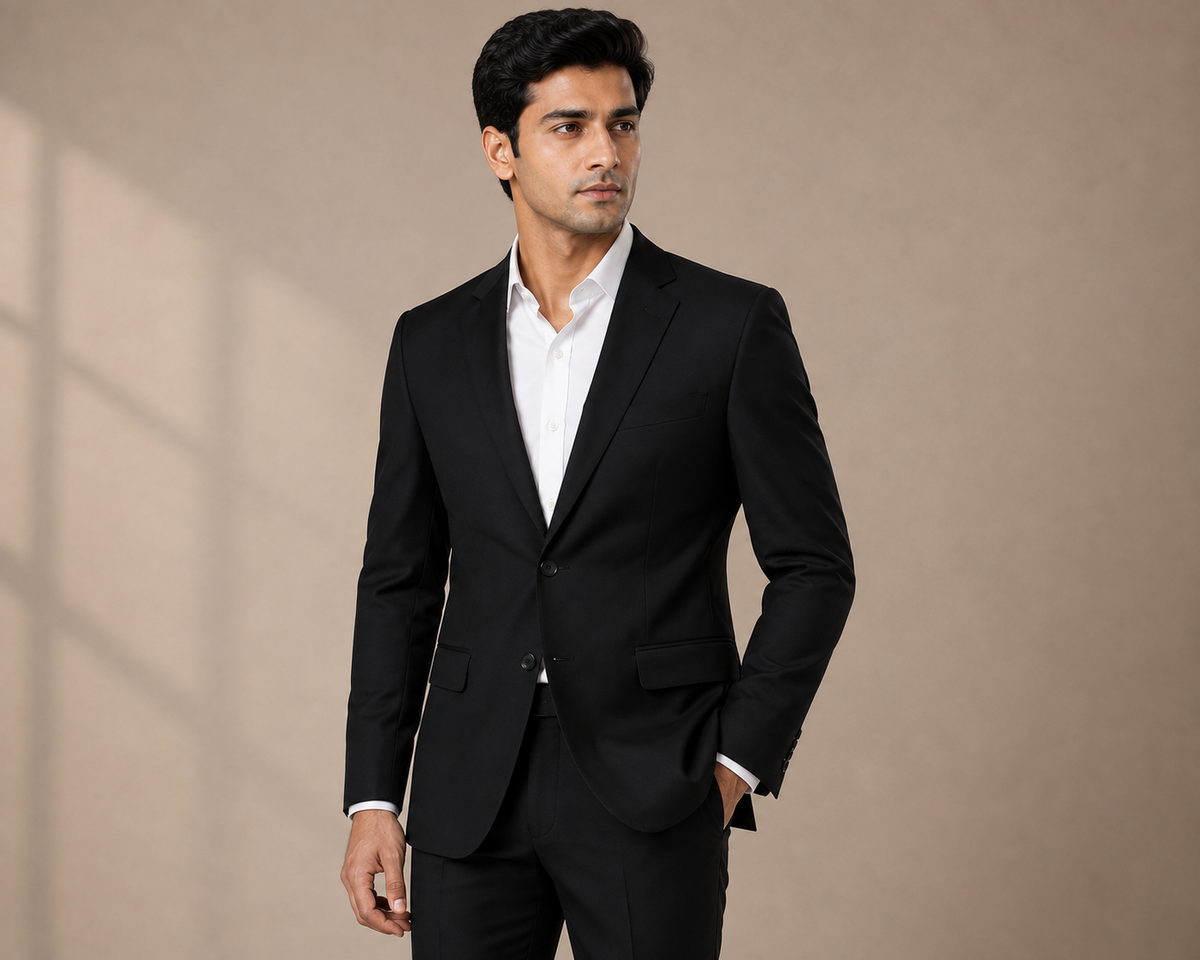 BEFORE MIDNIGHT — Black Single-Breasted Blazer