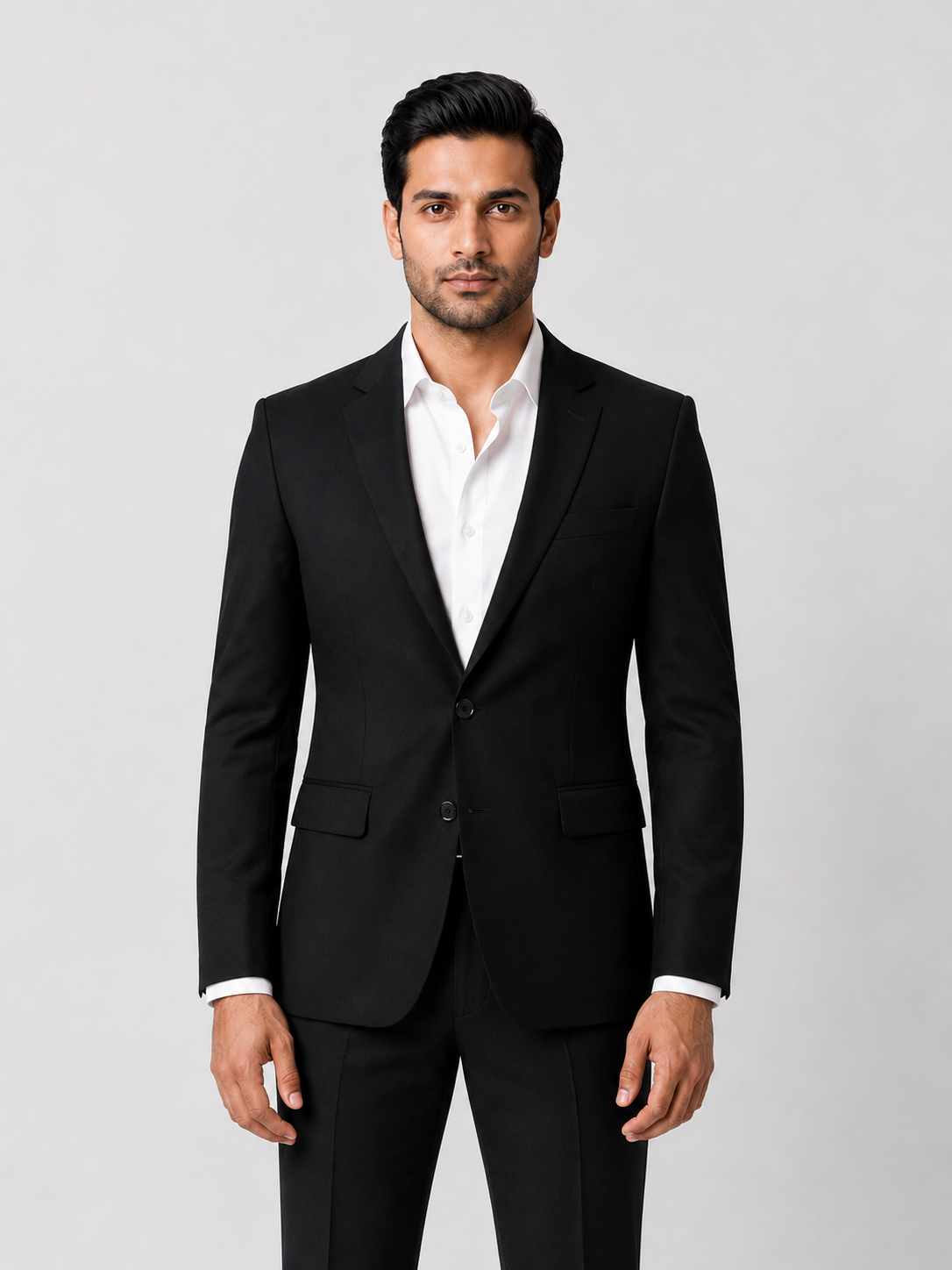 Black Single-Breasted Blazer