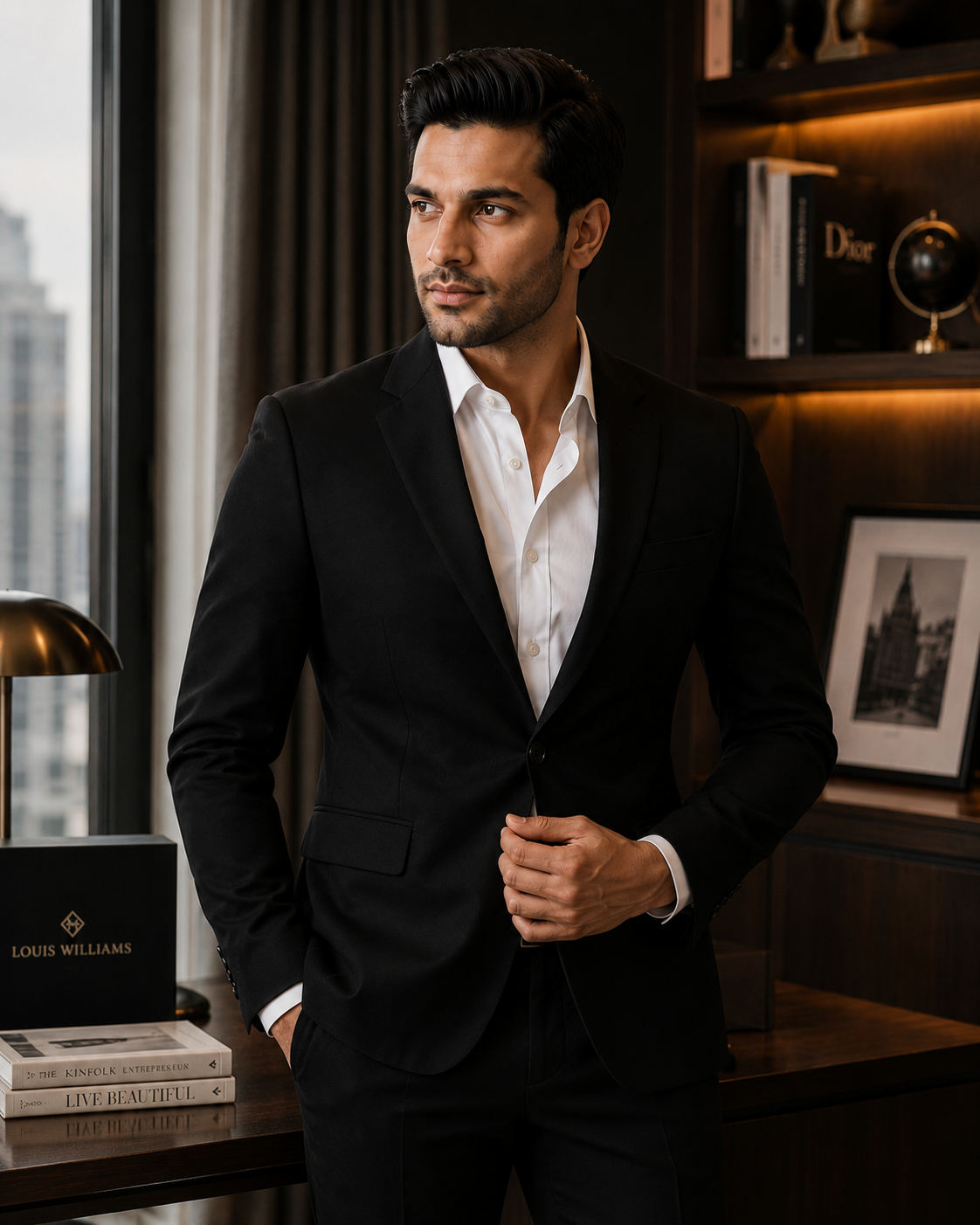 Black Single-Breasted Blazer