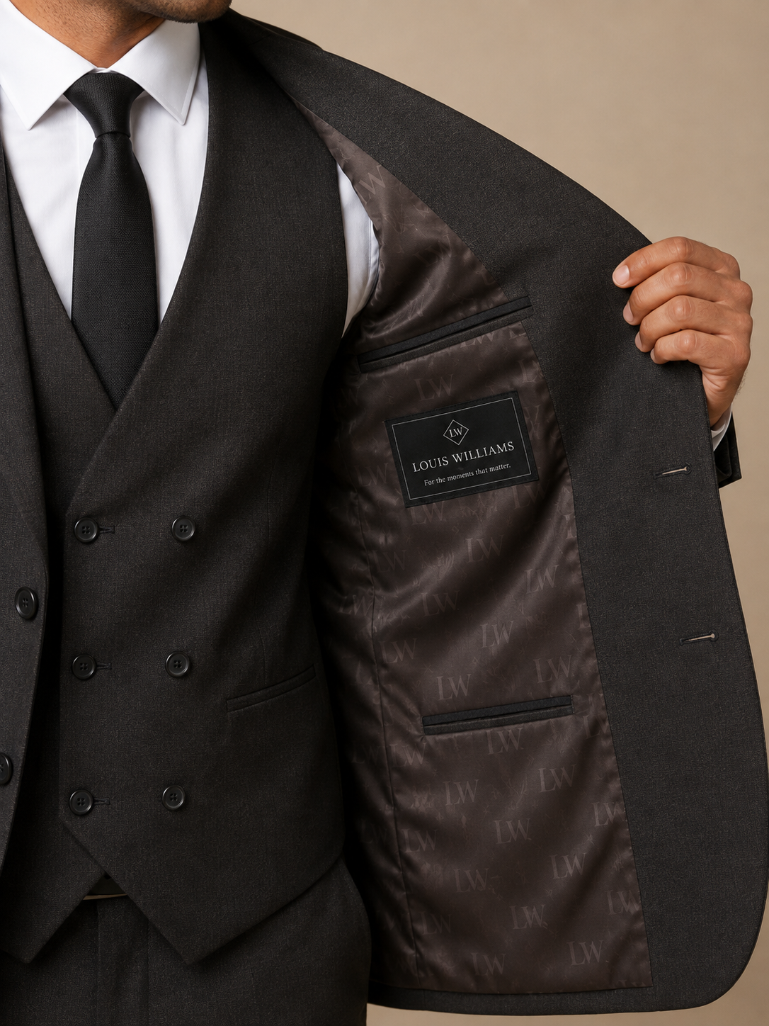 Charcoal Signature 3-Piece Suit
