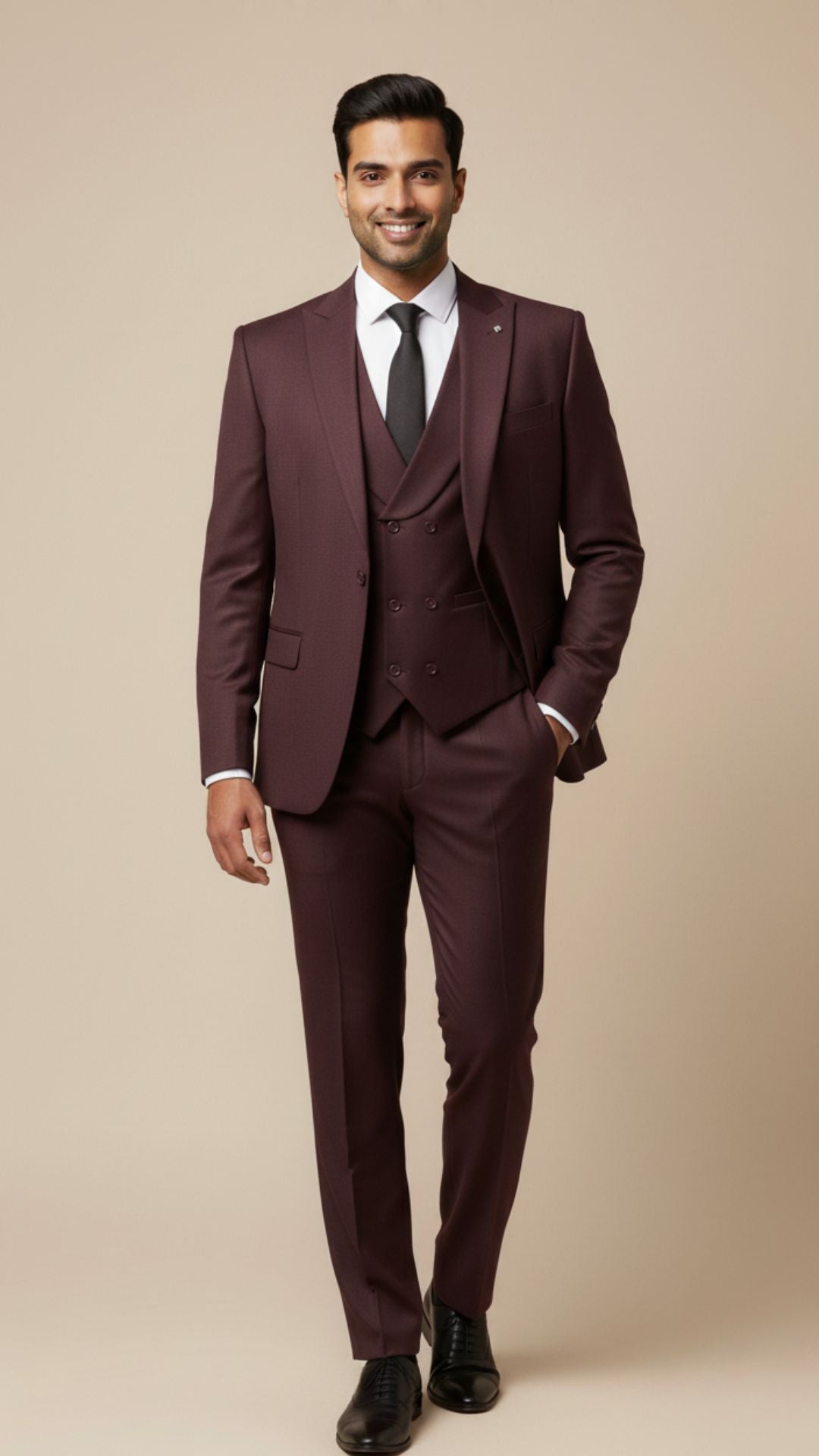 Burgundy Signature 3-Piece Suit